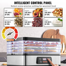 Load image into Gallery viewer, VEVOR Food Dehydrator Machine, 5/6/10 Tray Fruit Dehydrator Electric Food Dryer for Jerky, Herb Meat, Beef, Fruit, Dog Treats
