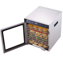 Load image into Gallery viewer, VEVOR 10 Trays Food Dehydrator Stainless Steel Machine 800W/1000W Household Vegetables Fruit Dryer with Digital Timer for Home