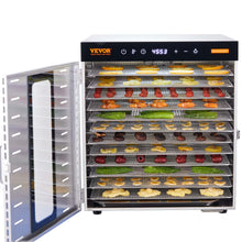 Load image into Gallery viewer, VEVOR Food Dehydrator Machine, 5/6/10 Tray Fruit Dehydrator Electric Food Dryer for Jerky, Herb Meat, Beef, Fruit, Dog Treats