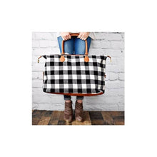 Load image into Gallery viewer, Buffalo Plaid Weekender Bag (2 Variations)