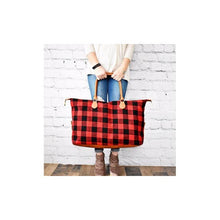 Load image into Gallery viewer, Buffalo Plaid Weekender Bag (2 Variations)