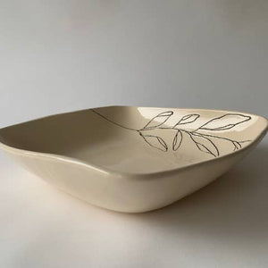Olive Branch Square Serving Bowl