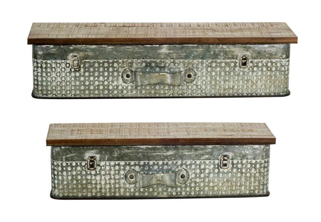 Suitcase Wall Shelf (Set of 2)